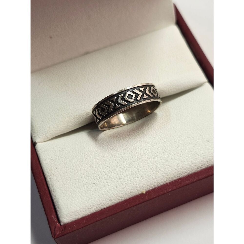 Sterling Silver Band Ring Taxco Mexico 925 TR-58 Size 6.5